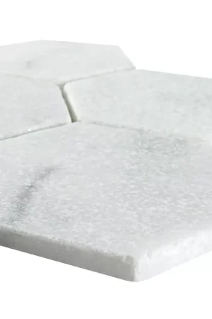 Vente Flash Marbre Pierre Naturelle Mosaïque Carrelage Maracay Hexagone White