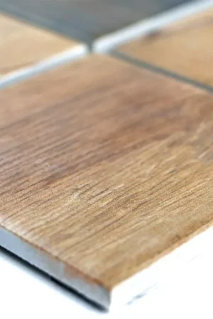 Achat Immédiat Céramique Imitation Bois Mosaïque Carrelage Norfolk Brun Carré