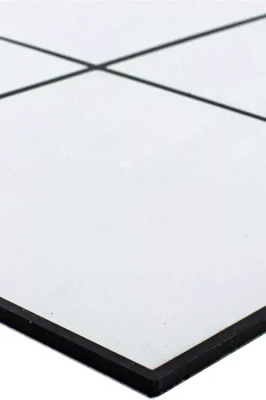 Aluminium Mosaïque Carrelage Lenora Auto Adhésif Blanc Bon Marché