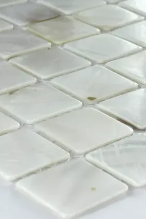 Verre Mosaïque Carrelage Tomar Nacre Effet Blanc Super Prix