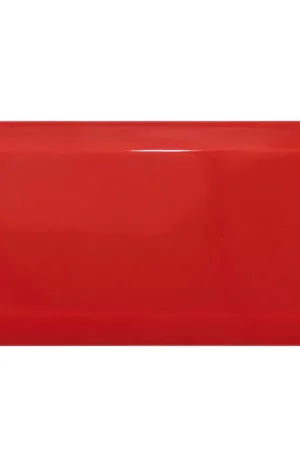 Soldes Metro Carrelage Mural Brussel Avec Facette 10x20x0,7cm Rojo