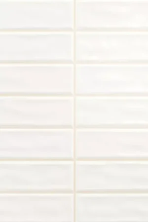 Achetez Aujourd'hui Carrelage Mural Verbania Bâtonnet Brillant Ondulé Blanc 20x20cm