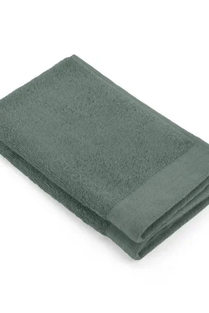 Walra Soft Cotton Lot de serviettes invité de 2 30x50cm 550 g/m2 Vert armée Vente Directe