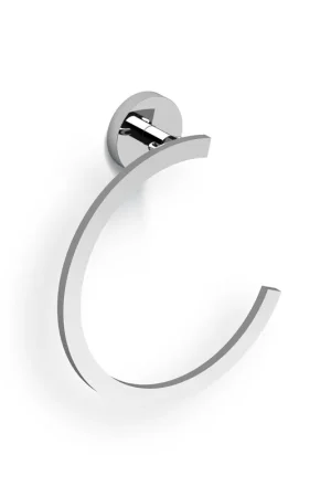 Achat Immédiat Clou Flat anneau porte-serviettes 16,2x18,8x4cm Chrome