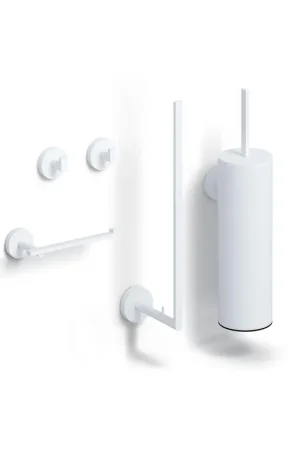 Vente Flash Clou Flat ensemble d‘accessoires pour toilettes blanc mat