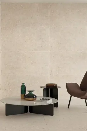 Top Vente Carrelage OIKO beige natural, aspect terrazzo, dim 60 x 120 cm