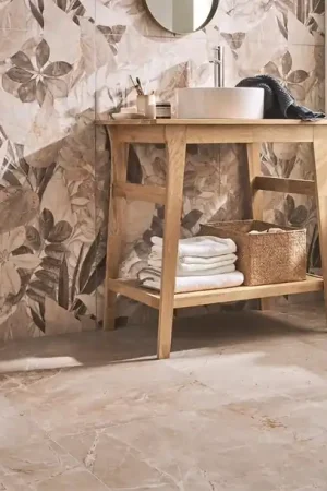 Top Vente Carrelage RENAISSANCE beige, aspect marbre, dim 60 x 60 cm