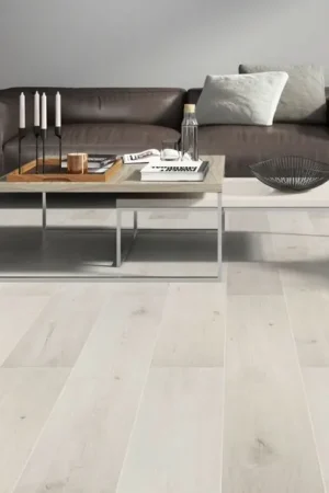 Sol stratifié EASYLIFE 8 MM HYDRO Easylife, aspect Bois blanc, lame 19.20 x 128.50 cm Produit De Marque