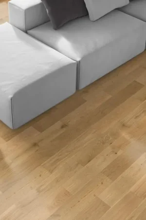 Bon Marché Parquet massif ROYAUME 125 CHENE AUTHENTIQUE, chêne naturel, verni, larg. 12.50 cm