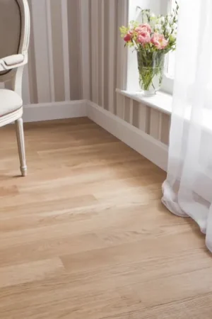 Parquet contrecollé EMPIRE 130 CHENE COURANT, chêne miel, verni, larg. 13.00 cm Vente Flash