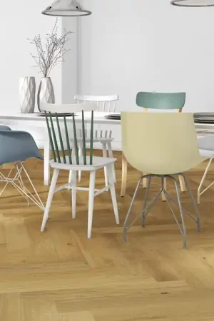 Haute Qualité Parquet contrecollé CASTELLA 139 CHENE AUTHENTIQUE, chêne naturel, verni, larg. 13.90 cm
