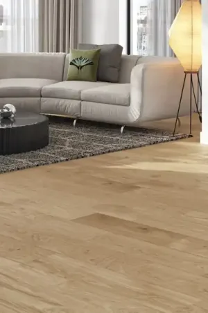 Parquet contrecollé MONOLAME 223 CHENE AUTHENTIQUE , chêne naturel, verni, larg. 22.30 cm Usine Directe