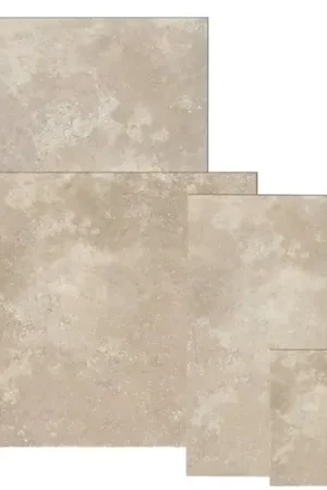 Vente Directe Carrelage sol extérieur effet pierre travertin Soleto Terre R11 multi-format cm