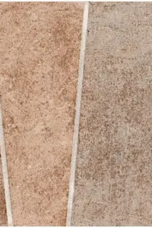 Carrelage effet parement Civita trapez mix 15x30 cm Populaire