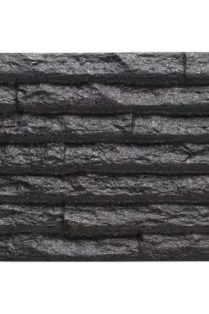 Carrelage effet parement Castellana noir charbon 15×45 cm Réduction