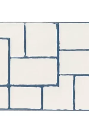 Bon Marché Carrelage mur Clean décor géo blue 20x60 cm