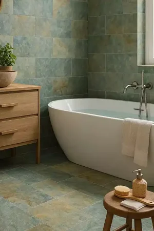 Certifié Carrelage effet Pierre Bali Savoia Ocean 30x60 Bahia Green