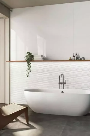 Vente Directe Faïence murale blanche Diamond Ice Peronda
