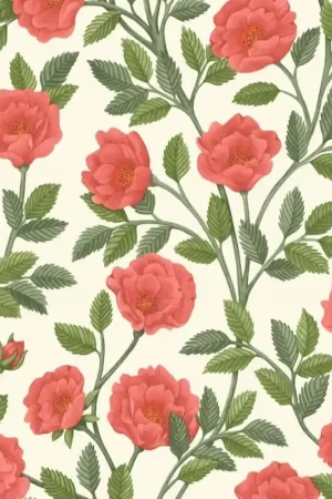 Papier peint Hampton Roses Authentique