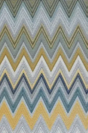 Papier peint métallisé Zig Zag Multicolore Solde