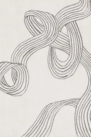 Satisfait Ou Remboursé Papier peint panoramique Stripes Graphite