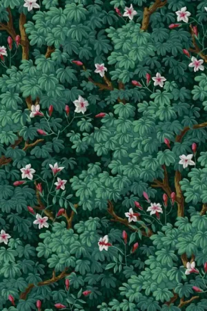 Remise Papier peint Sous-Bois Fleuri Original