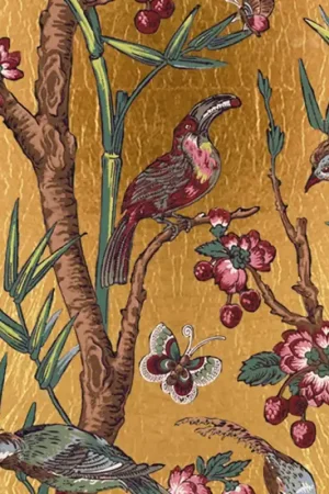 Papier peint panoramique Chinoiserie Or Offre Limitée