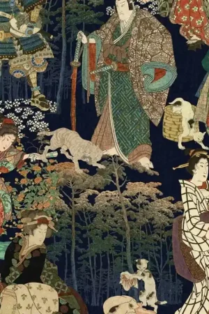 Must-Have Papier peint panoramique Samurai and Geisha