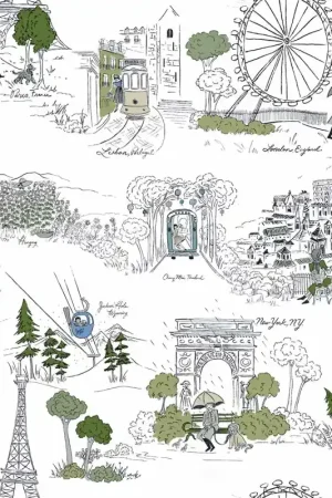 Papier peint adhésif Travel Sketches Must-Have