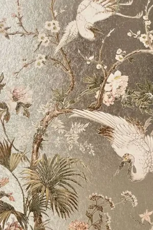 Expédition Rapide Papier peint panoramique Fleurs de Prunier Or