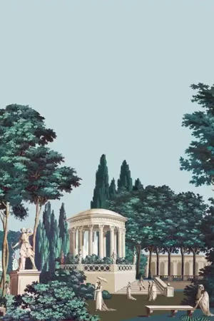 Papier peint panoramique Le Jardin Anglais Certifié