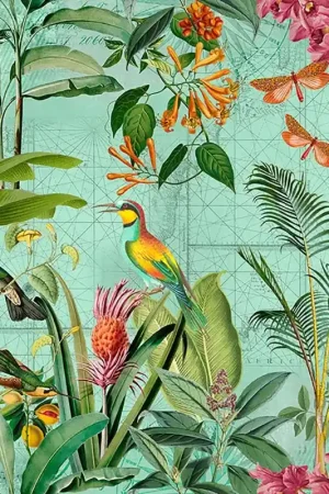 Promotion Saisonnière Papier peint panoramique Tropical Paradise