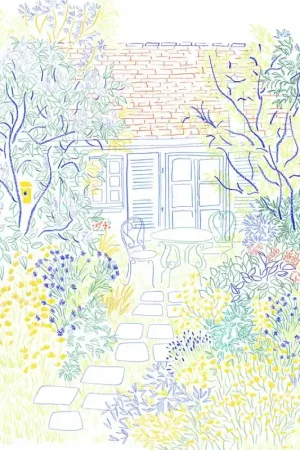Papier peint panoramique Coin de Jardin Expédié Aujourd'hui