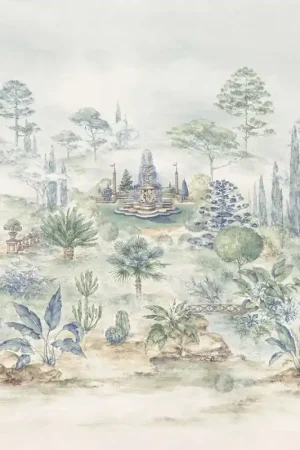 Papier peint panoramique Jardin Italien Populaire