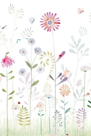 Usine Directe Papier peint panoramique The Garden Small Word With Frog