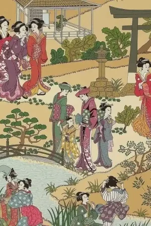 Retour Gratuit Papier peint Geishas