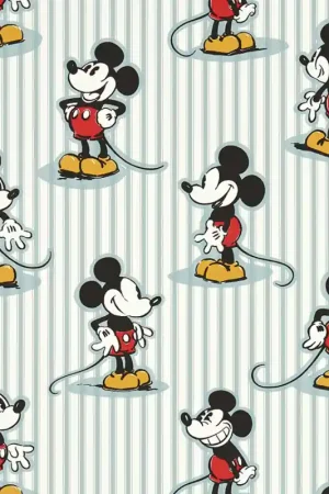 Papier peint Mickey Stripe Usine Directe
