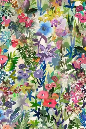 Papier peint Poppy Meadow Pas Cher