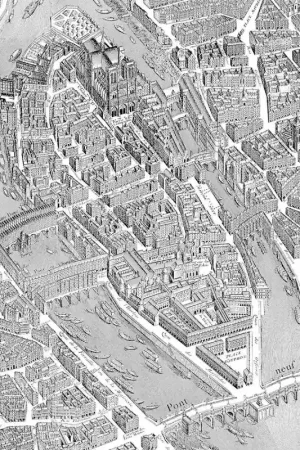 Commande En Gros Papier peint panoramique Plan de Turgot