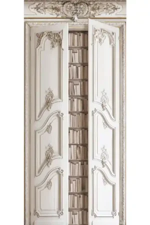 Expédition Rapide Papier peint panoramique Boiserie Haussmannienne Double Porte Tr