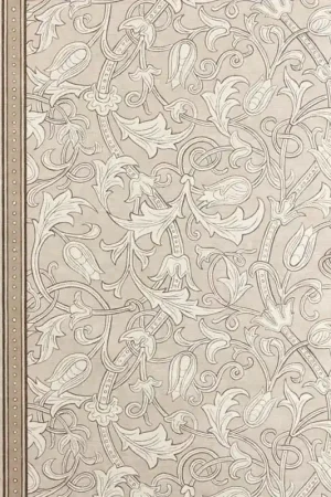 Meilleure Vente Papier peint Etched Scrolling Tulip