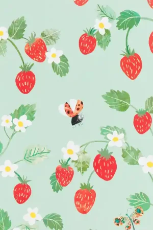 Prix Réduit Papier peint Strawberry Patch