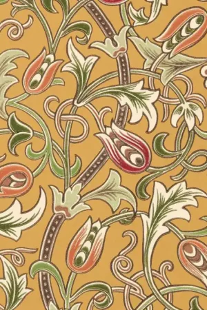 Papier peint Scrolling Tulip Bon Marché