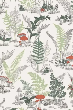 Bon Plan Papier peint Mushroom Garden Toile