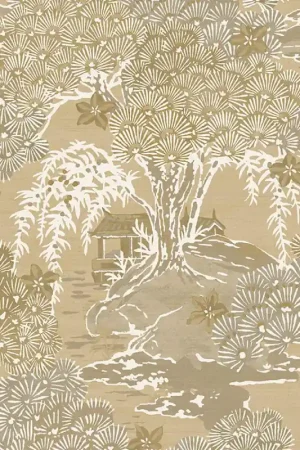 Revêtement mural Sea of Trees Gold Silk Authentique