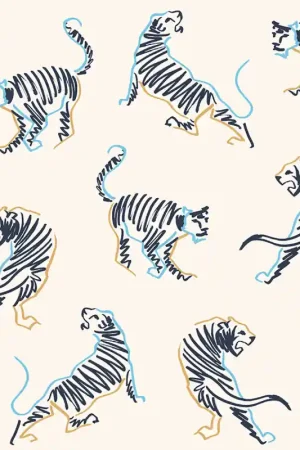 Papier peint Mini Tigres Usine Directe