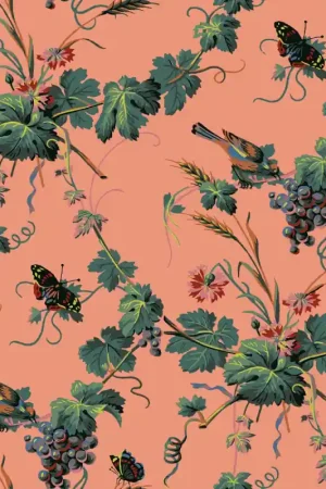 Papier peint La Treille aux Oiseaux Prix Bas