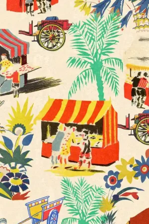 Bon Marché Papier peint Carreto del Cibo