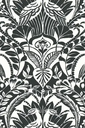 Papier peint Aigrette Damassée Réduction