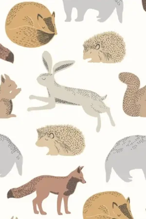 Papier peint Forest Animals - Mini Me Prix Cassé